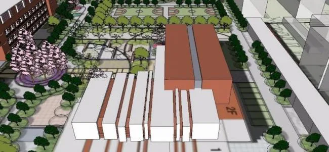 Sketchup School Model | Multi story High School, Campus Educational Architecture, Modern Style