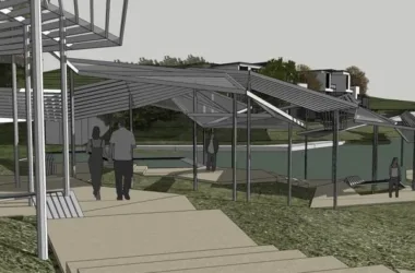 Modern Residential SketchUp Model with Site Plan-BIM WORLD