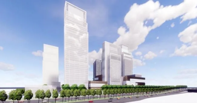 Sketchup Complex Model | Super high-rise commercial complex, office building, modern style