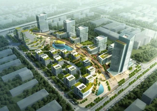 Sketchup Complex Model | Multi story high-rise mixed use, commercial complex, modern style, hotel office