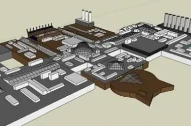 Sketchu Industrial Building: Modern Multi-Story Factory Facility-BIM WORLD