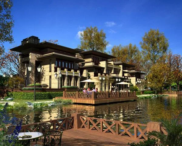 Sketchup Villa Model | Twin Villa, Classical Style