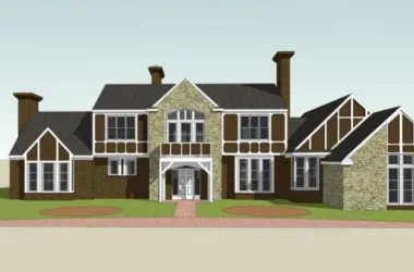 SketchUp Model of a French Classical Solo Villa-BIM WORLD
