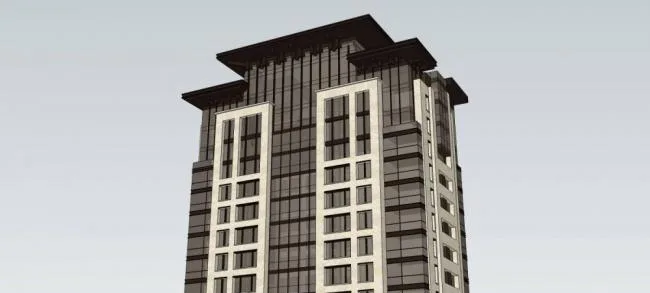 Sketchup Residential Model | High rise residential buildings, Chinese style clubs, residential buildings