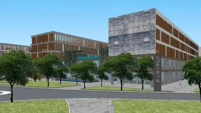 Sketchup School Model | Multi story School Teaching Building, Modern Style, Campus Educational Architecture