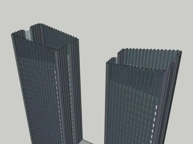 Sketchup Office Model | High rise Office Building, Classical Style