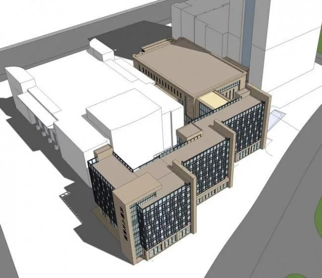 Sketchup Hotel Model | Multi story Business Hotel Guesthouse, Modern Style