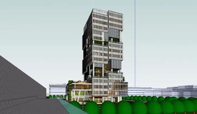 Sketchup Office Model | High rise Office Building, Modern Style