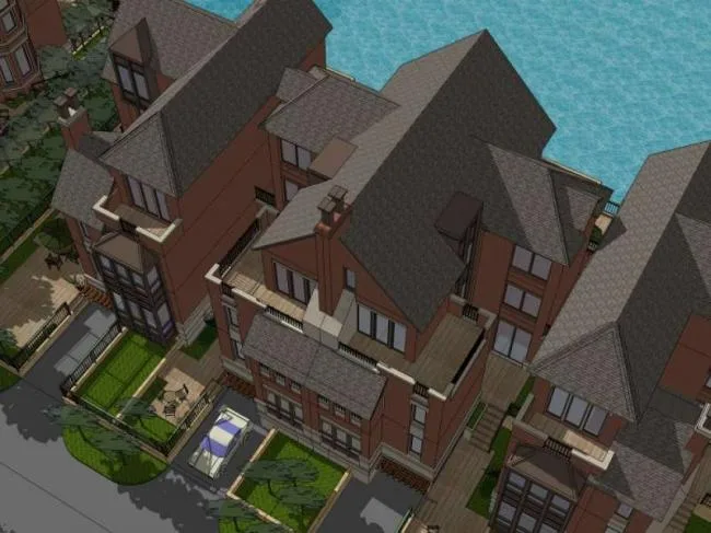 Sketchup Villa Model | Townhouse, Classical Style
