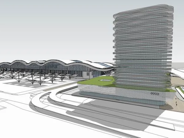 Sketchup Complex Model | Multi story High rise Complex, Office Building, Hotel, Commercial, Modern Style