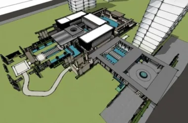 Modern Multi-Story Office Building Model in SketchUp-BIM WORLD