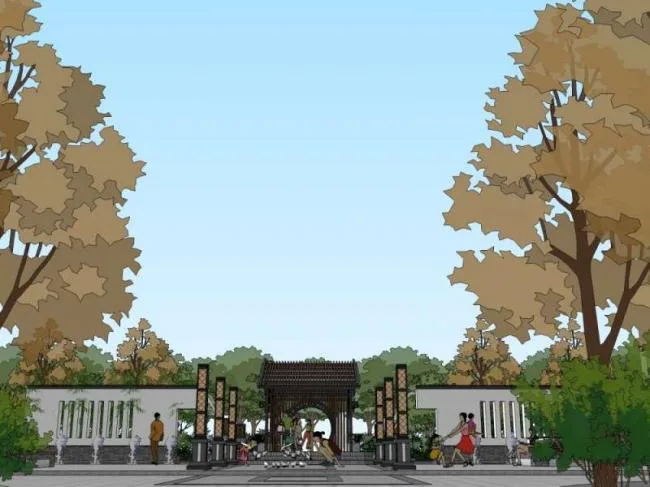 SketchUp Landscape Models: Community, Residential, and Traditional Chinese Styles