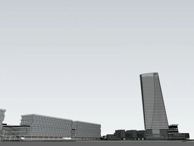 Sketchup Complex Model | Super high-rise commercial complex, office, hotel, modern style