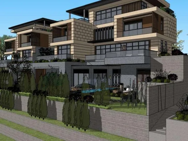 Classical Twin Villa Model in SketchUp