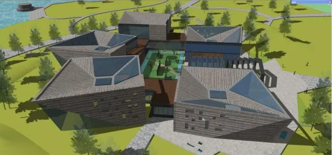 Sketchup Cultural Model | Museum, Modern Style, Cultural Architecture