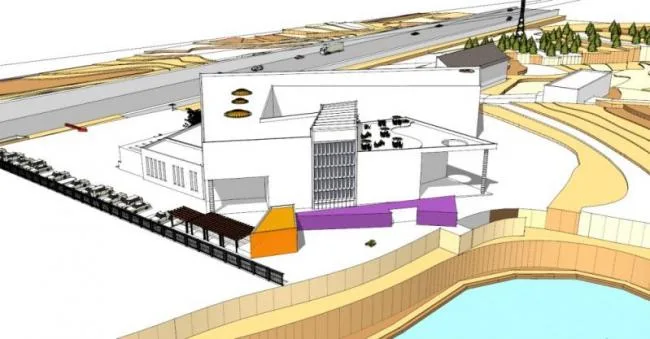 Sketchup Cultural Model | Multi story Activity Center, Cultural Architecture, Modern Style