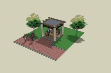 SketchUp Landscape Design: Pavilion in Classic Chinese Style-BIM WORLD
