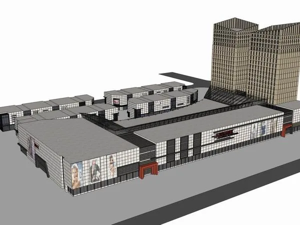 Sketchup Complex Model | Multi story High rise Complex, Office Building, Commercial, Classical Style