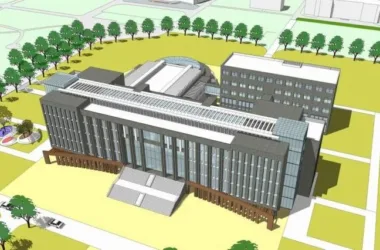 Modern Multi-Story Government Office Building SketchUp Model | Administrative Office Design-BIM WORLD