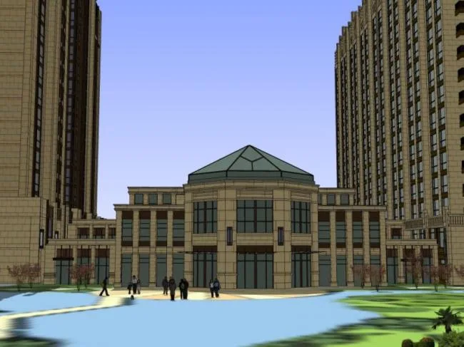 Sketchup Residential Model | High rise residential buildings, residential buildings, classical style