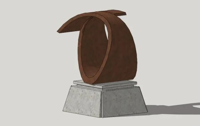 Modern Landscape Sculpture Materials for SketchUp Models