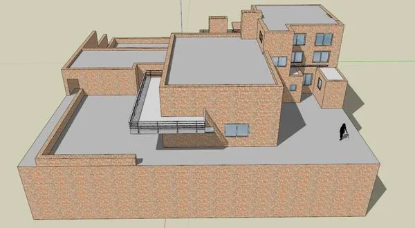 Sketchup Villa Model | Wolf Residence, Villa, Modern Style