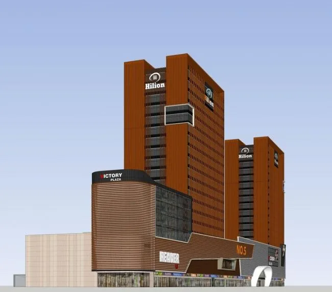Sketchup Office Model | High rise office building, ground floor commercial, modern style
