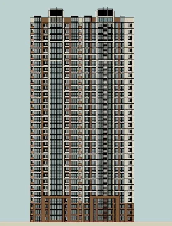 Sketchup Residential Model | Super High rise Residential Buildings, Residential Buildings, Classical Style