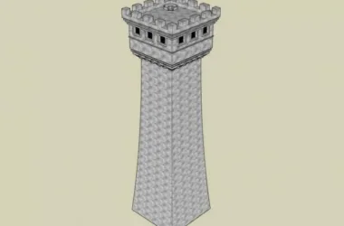SketchUp Materials for Landscape Tower Components-BIM WORLD