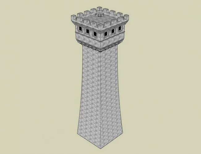 Sketchup Material Model | Landscape Tower Material Component