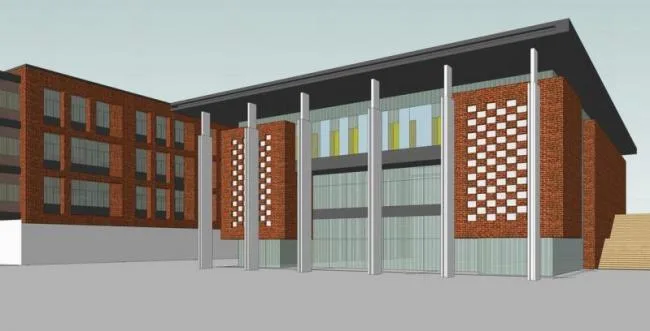 Sketchup School Model | Multi story High School, Campus, Modern Style, Educational Architecture
