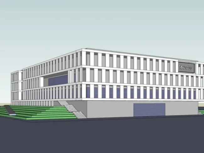 Sketchup Gymnasium Model | Multi story Gymnasium, Modern Style