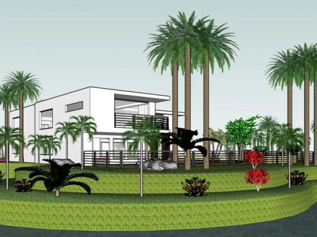 Sketchup Villa Model | Solo Villa, Modern Style