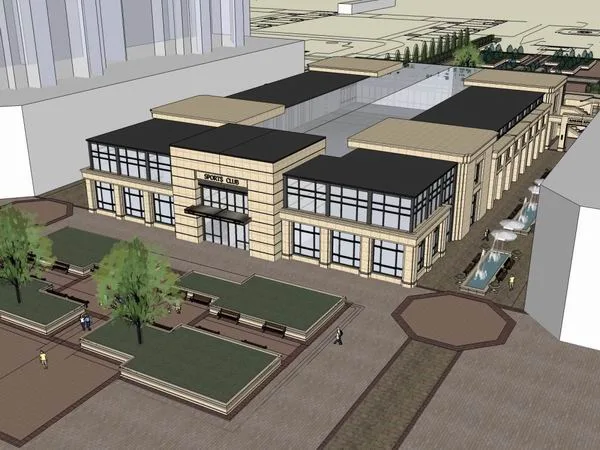 Sketchup Gymnasium Model | Multi story Sports Club, Sports, Classical Style