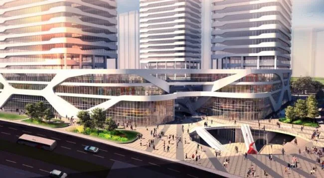 Sketchup Complex Model | Multi story Commercial Complex, Office Building, Modern Style