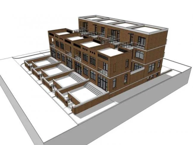 Sketchup Villa Model | Townhouse, Classical Style