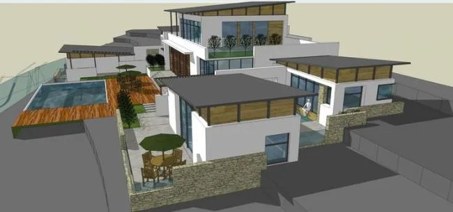 Sketchup Villa Model | Solo Villa, Modern Style