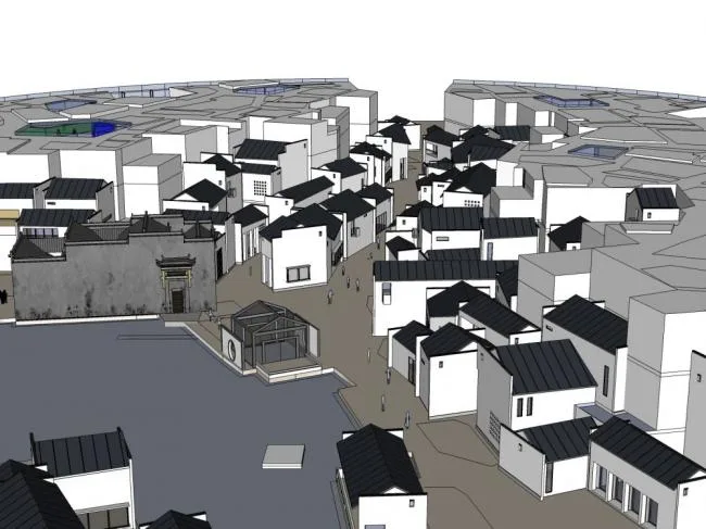 Sketchup Cultural Model | Multi story Museum, Cultural Architecture, Chinese Style