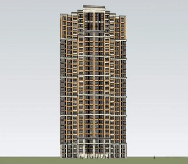 Sketchup Residential Model | High rise Residential Buildings, Neoclassical Style, Residential Buildings