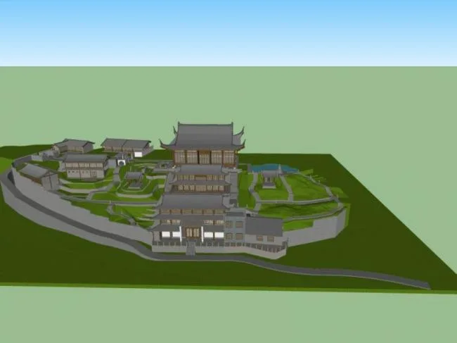 Sketchup Ancient Architecture Model | Multi story Temple, Ancient Temple, Ancient Architecture, Chinese Style