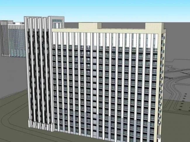 Sketchup Office Model | High rise Office Building, Classical Style