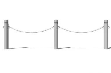 SketchUp Materials: Iron Rope, Chain, and Railing Models-BIM WORLD