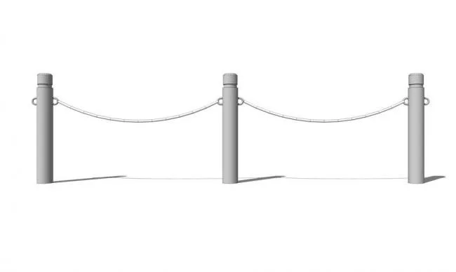 SketchUp Materials: Iron Rope, Chain, and Railing Models