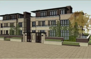 SketchUp Villa Model | Classical Grassland-Style Long Wind Row Houses-BIM WORLD