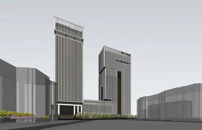 Sketchup Office Model | High rise office building, hotel, commercial podium, modern style