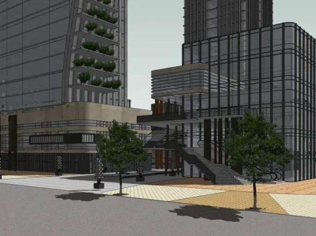 Sketchup Complex Model | Multi story High rise Complex, Office Building, Commercial, Modern Style