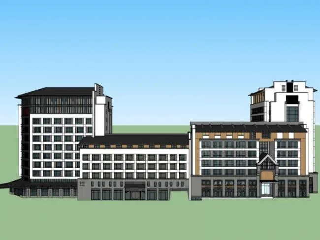 Sketchup Office Model | Multi story Office Building, Modern Style