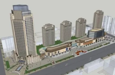 SketchUp Complex Model: Ultra High-Rise Commercial, Office, Residential, and Hotel in Classical Style-BIM WORLD