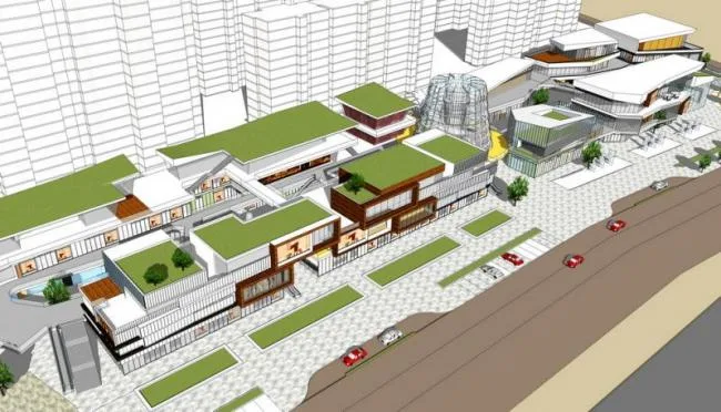 SketchUp Residential Model | Modern Multi-Story Commercial Street Design