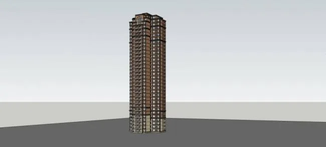 SketchUp Residential Models | European Classical Style High-Rise and Mid-Rise Buildings